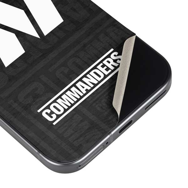 NFL Washington Commanders Black and White Google Pixel 10 Pro XL Skin