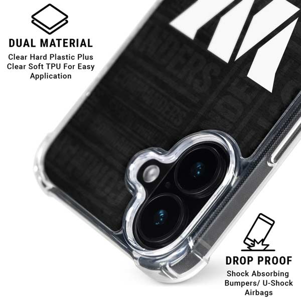 NFL Washington Commanders Black and White iPhone 17 Clear Case