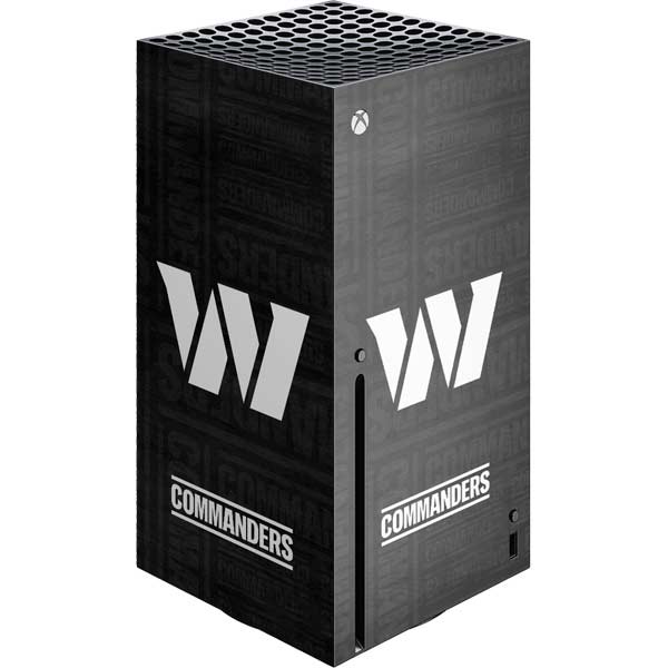 NFL Washington Commanders Black and White Xbox Series X Skins