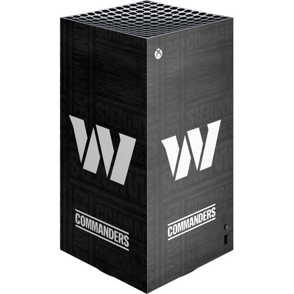 NFL Washington Commanders Black and White Xbox Series X Skins