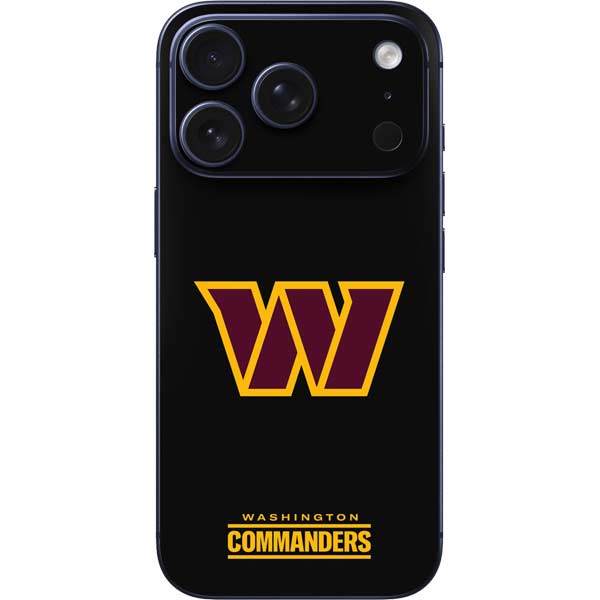 NFL Washington Commanders Black Background iPhone 17 Pro Skin