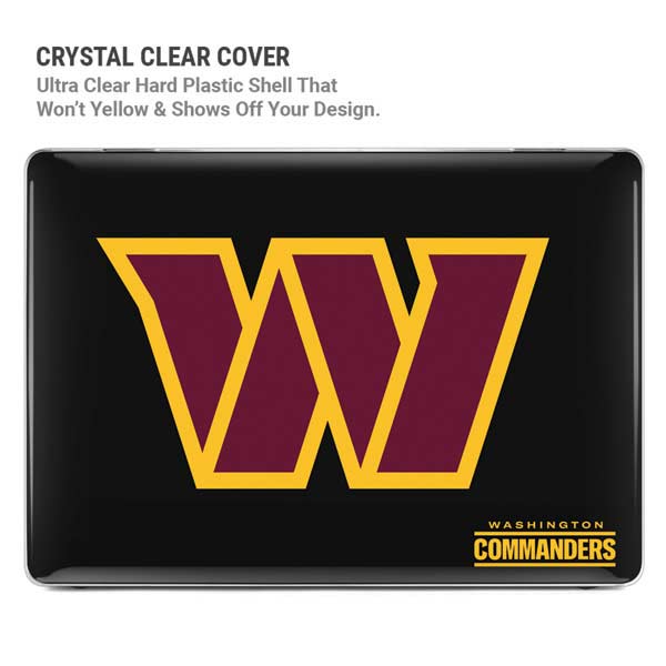 NFL Washington Commanders Black Background MacBook Cases