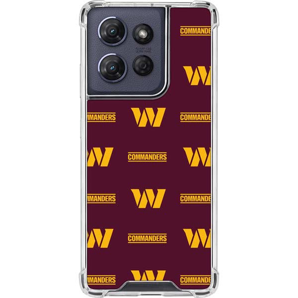 NFL Washington Commanders Blitz Series Moto G Play 5G (2025) Clear Case