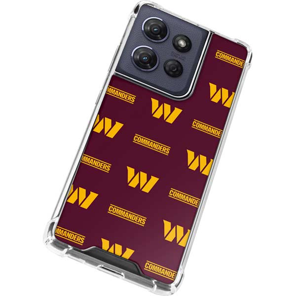NFL Washington Commanders Blitz Series Moto G Play 5G (2025) Clear Case