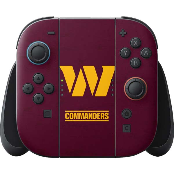 NFL Washington Commanders Distressed Nintendo Skins