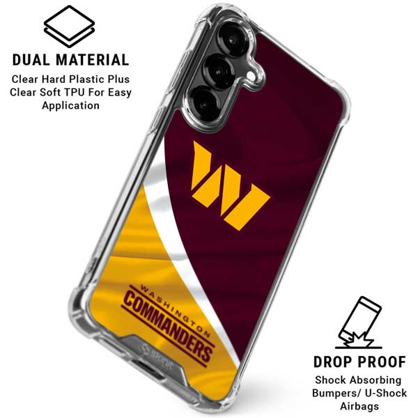 NFL Washington Commanders Flag Galaxy S26 Clear Case