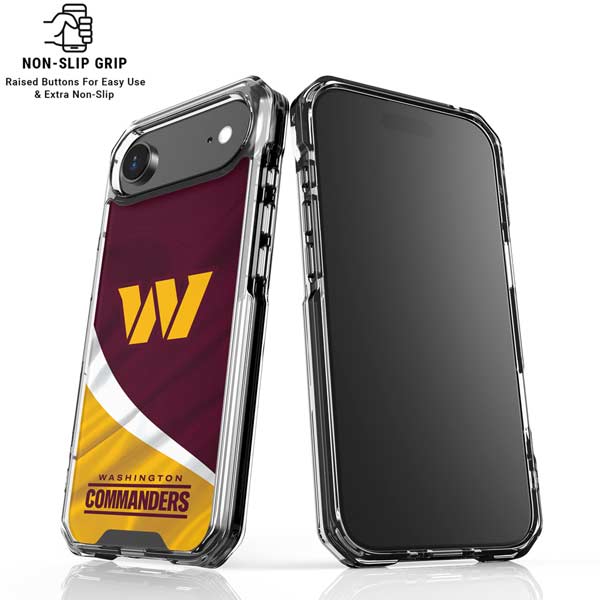 NFL Washington Commanders Flag iPhone 17 Air Clear Case