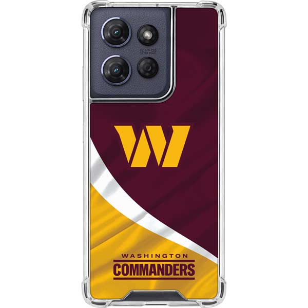 NFL Washington Commanders Flag Moto G 5G (2025) Clear Case