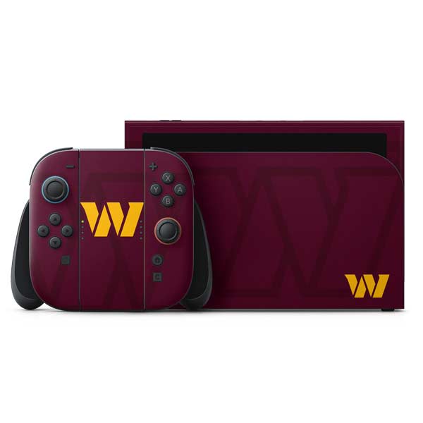 NFL Washington Commanders Large Logo Nintendo Skins
