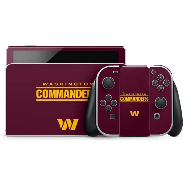 NFL Washington Commanders Performance Series Nintendo Skins