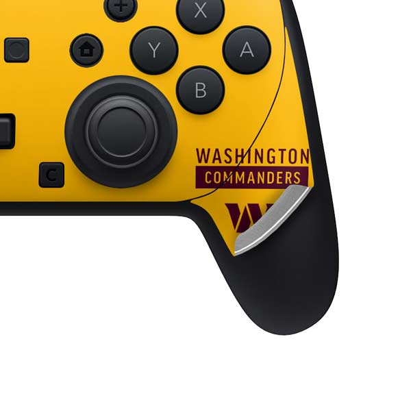 NFL Washington Commanders Yellow Nintendo Switch 2 (2025) Pro Controller Skin