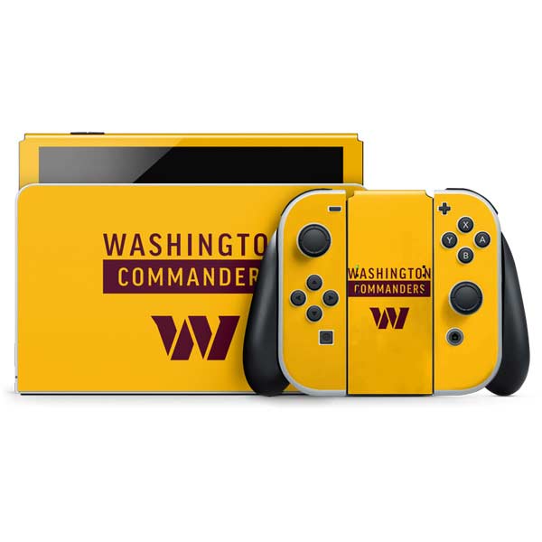 NFL Washington Commanders Yellow Nintendo Skins