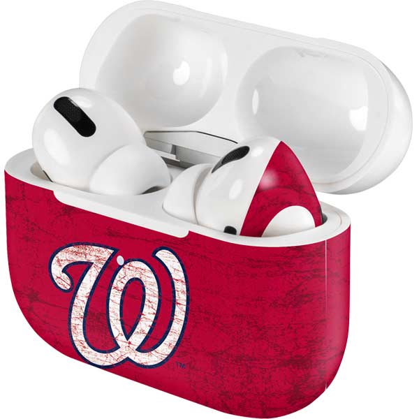 MLB Washington Nationals - Solid Distressed AirPods Skins