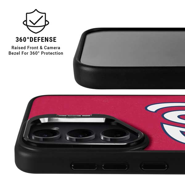 MLB Washington Nationals - Solid Distressed Galaxy S26 Ultra Kickstand Case