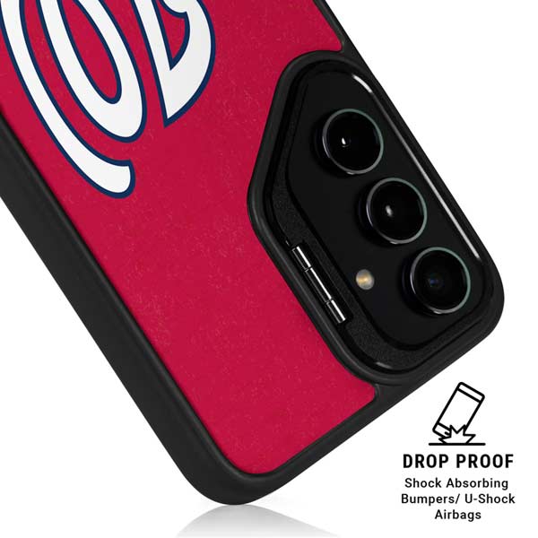 MLB Washington Nationals - Solid Distressed Galaxy S26 Ultra Kickstand Case