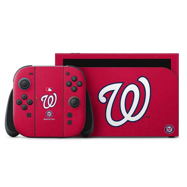 MLB Washington Nationals - Solid Distressed Nintendo Switch 2 (2025) with Joy-Con Skin