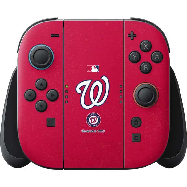 MLB Washington Nationals - Solid Distressed Nintendo Skins