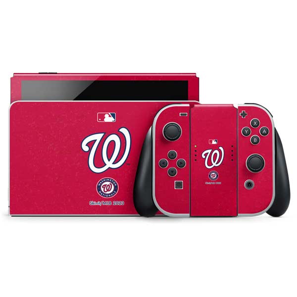 MLB Washington Nationals - Solid Distressed Nintendo Skins