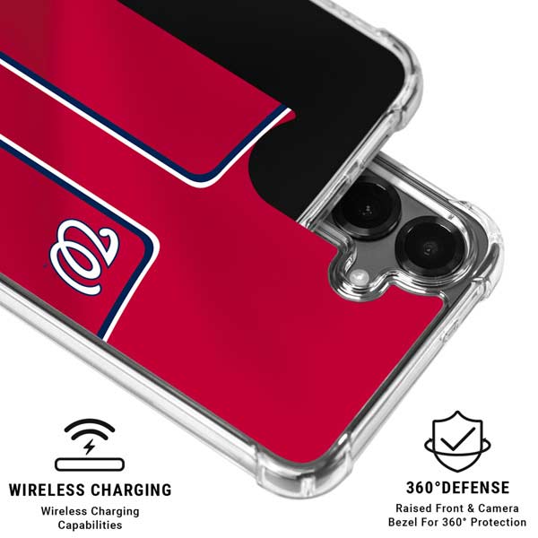 MLB Washington Nationals Alternate Jersey Galaxy S26 Clear Case