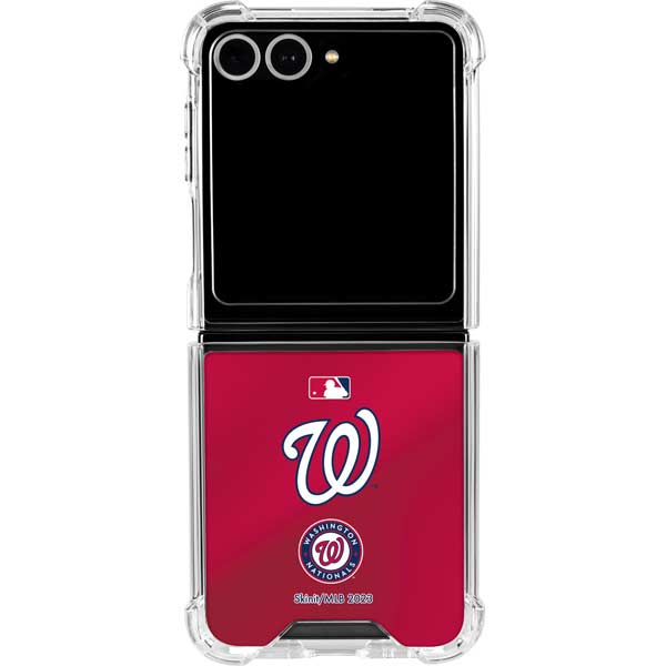 MLB Washington Nationals Alternate Jersey Galaxy Z Flip7 Clear Case
