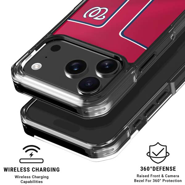 MLB Washington Nationals Alternate Jersey iPhone 17 Pro Clear Case