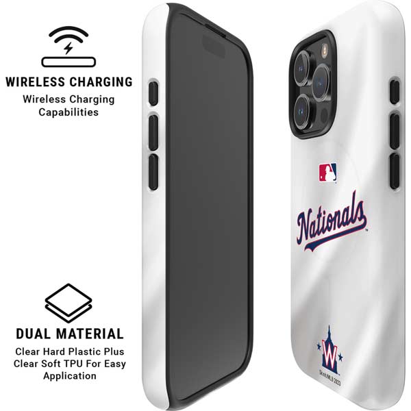 MLB Washington Nationals Home Jersey iPhone 16 Pro Max Magsafe Impact Case