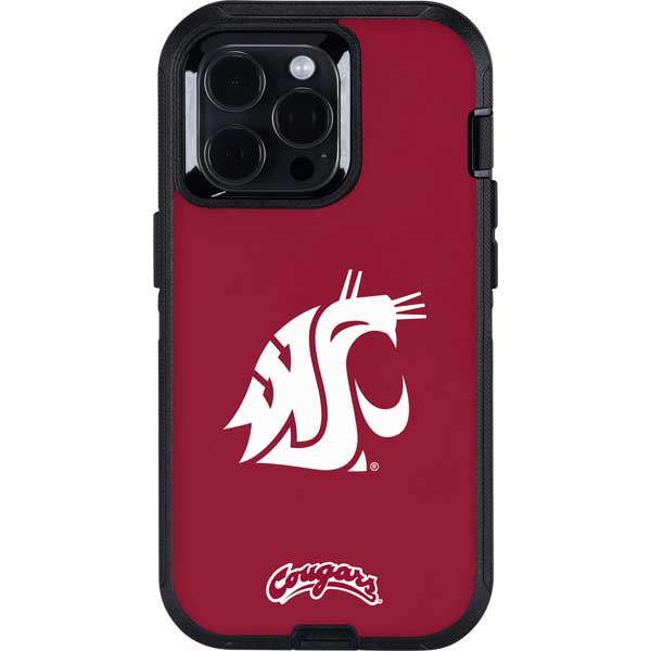 Washington State University Cougars Logo Otterbox Defender iPhone Skin