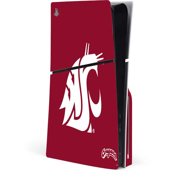 Washington State University Cougars Logo PlayStation PS5 Skins