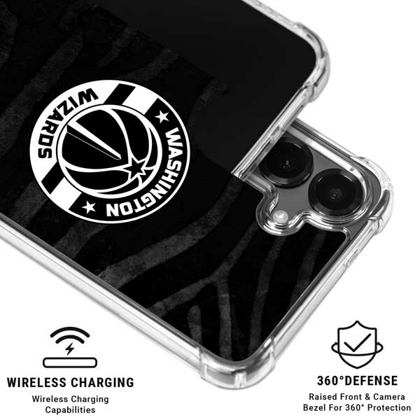NBA Washington Wizards Animal Print Galaxy S26 Clear Case
