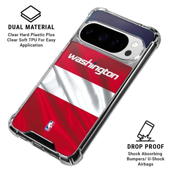 NBA Washington Wizards Away Jersey Google Pixel 10 Pro XL Clear Case