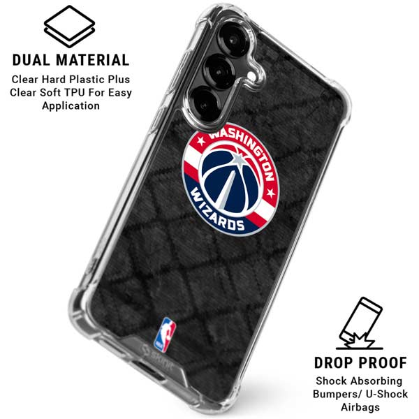 NBA Washington Wizards Black Rust Galaxy S26 Plus Clear Case