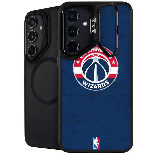 NBA Washington Wizards Blue Distressed Galaxy S26 Plus Kickstand Case