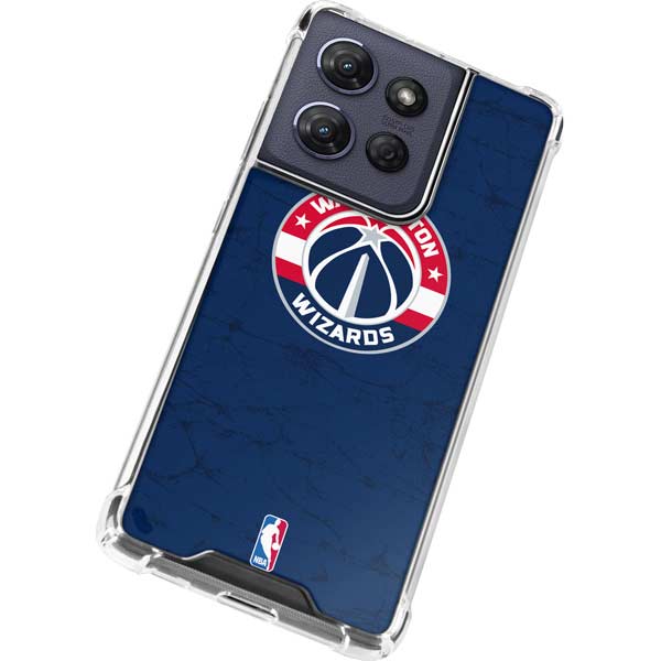 NBA Washington Wizards Blue Distressed Moto G Power 5G (2025) Clear Case