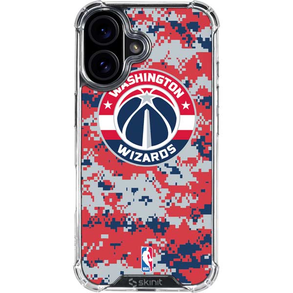 NBA Washington Wizards Camo Digi iPhone 17 Clear Case