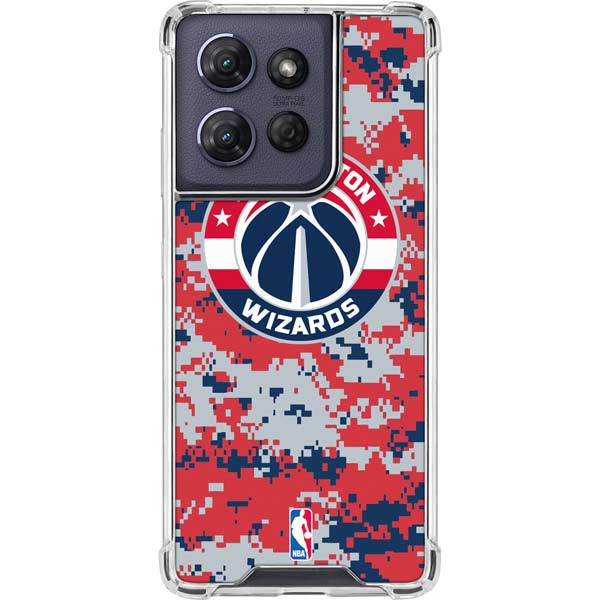NBA Washington Wizards Camo Digi Moto G 5G (2025) Clear Case