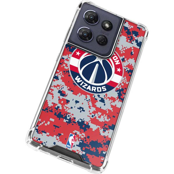 NBA Washington Wizards Camo Digi Moto G Power 5G (2025) Clear Case