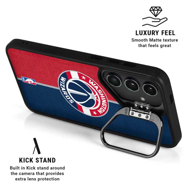 NBA Washington Wizards Canvas Split Galaxy S26 Ultra Kickstand Case