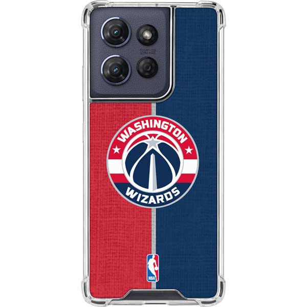 NBA Washington Wizards Canvas Split Moto G 5G (2025) Clear Case