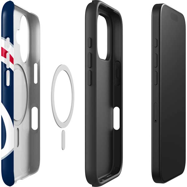 NBA Washington Wizards Large Logo iPhone 16 Magsafe Impact Case