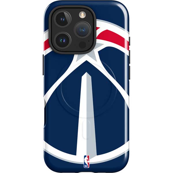 NBA Washington Wizards Large Logo iPhone 16 Pro Max Magsafe Impact Case