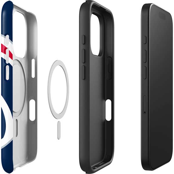 NBA Washington Wizards Large Logo iPhone 16 Pro Max Magsafe Impact Case