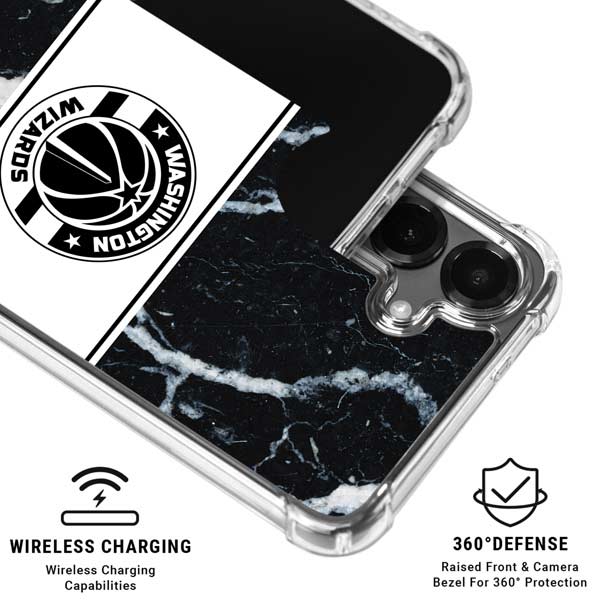 NBA Washington Wizards Marble Galaxy S26 Clear Case