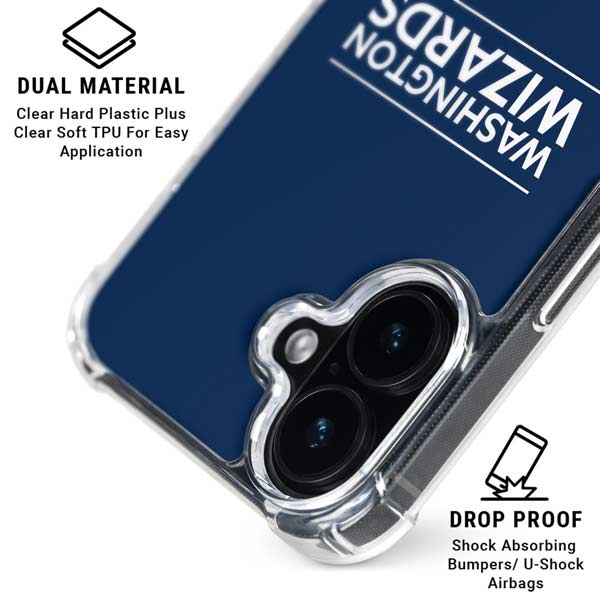 NBA Washington Wizards Standard - Blue iPhone 17 Clear Case