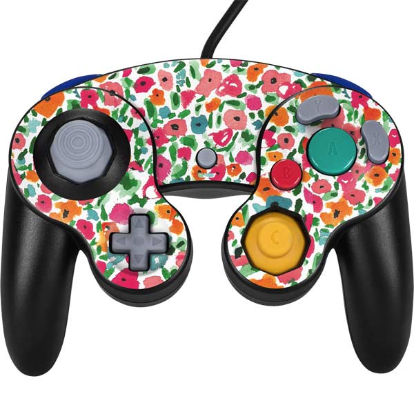 Bouffants and Broken Hearts Watercolor Floral Nintendo Skins