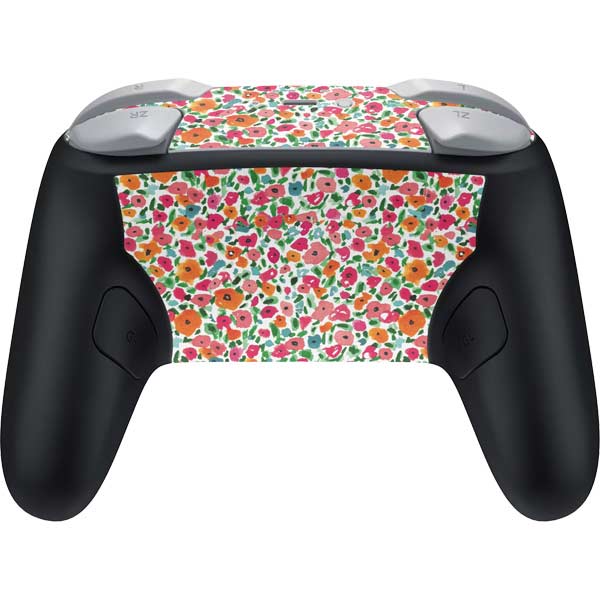 Bouffants and Broken Hearts Watercolor Floral Nintendo Switch 2 (2025) Pro Controller Skin