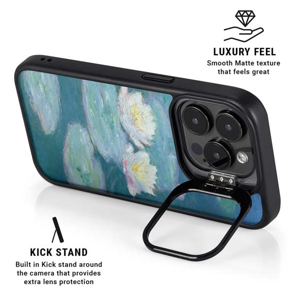 Waterlilies, Evening by Monet iPhone 14 Pro Kickstand Case