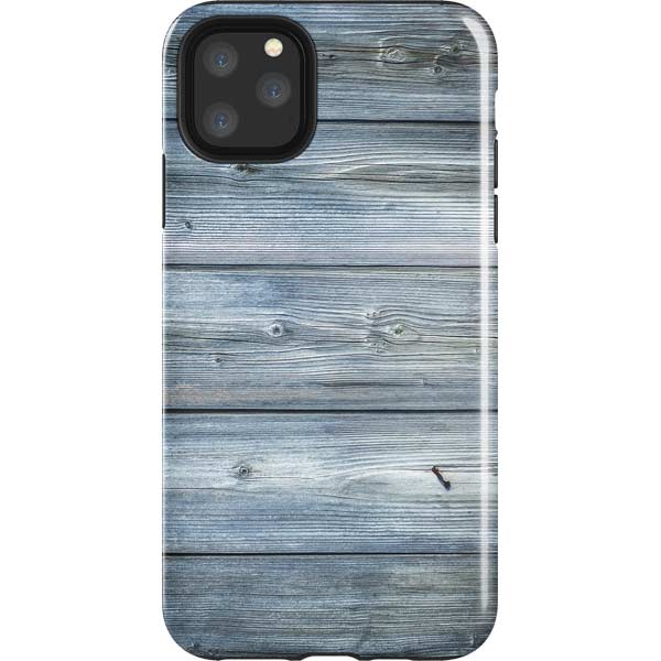 Weathered Blue Wood iPhone Cases