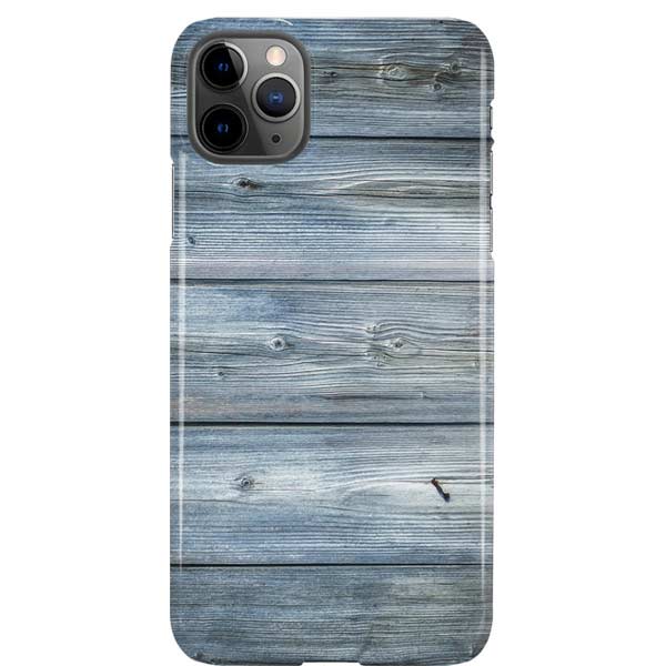 Weathered Blue Wood iPhone Cases