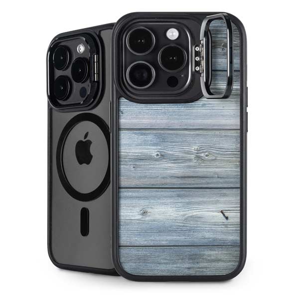 Weathered Blue Wood iPhone Cases