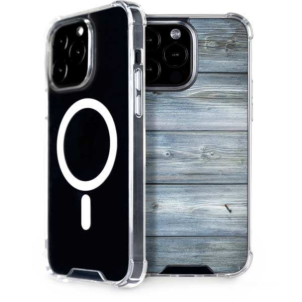 Weathered Blue Wood iPhone Cases